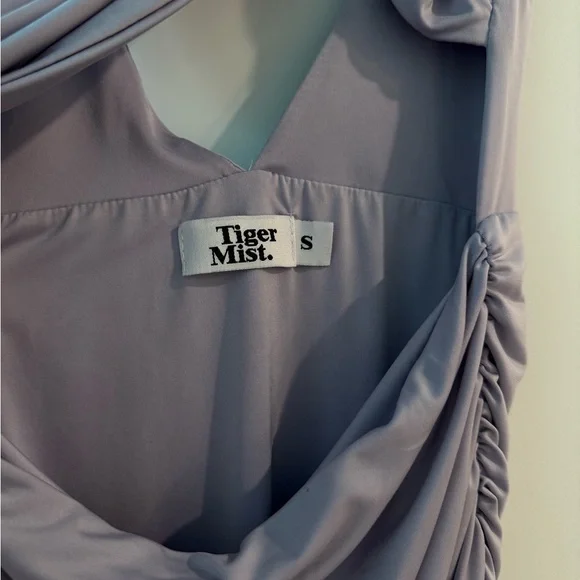 Tiger Mist Lilac Tie-Front Mini Dress - Picture 4 of 4